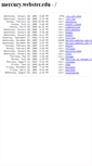 Mobile Screenshot of mercury.webster.edu