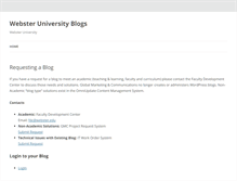 Tablet Screenshot of blogs.webster.edu